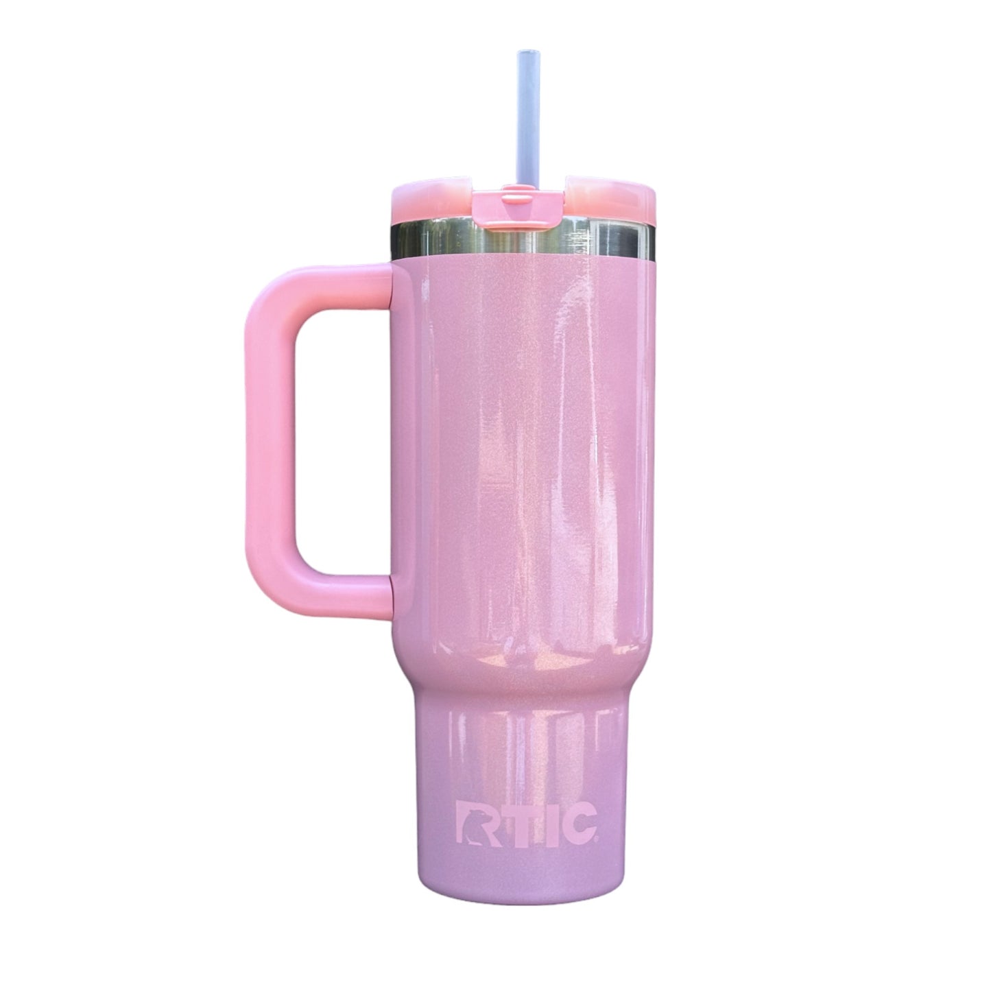 RTIC 30oz ROAD TRIP TUMBLER - DUSTY ROSE GLITTER