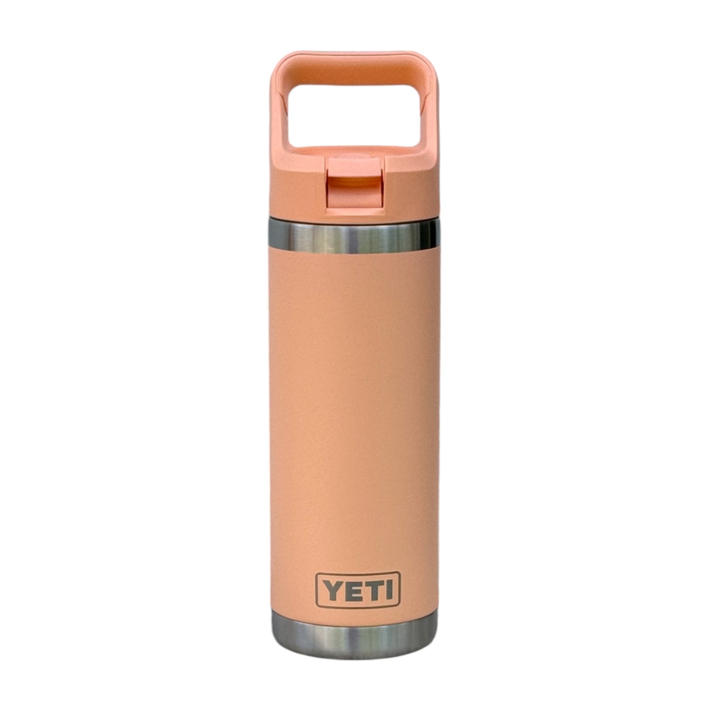 YETI Lowcountry Peach 18oz. Rambler Bottle w/Straw Lid