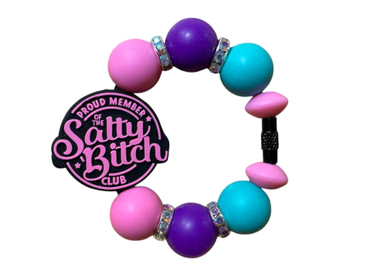 STANLEY HANDLE BRACELET OR CHARM - SALTY B**** (PINK, PURPLE & TEAL)