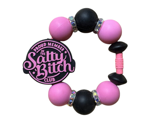 STANLEY HANDLE BRACELET OR CHARM - SALTY B**** (BLACK&PINK)