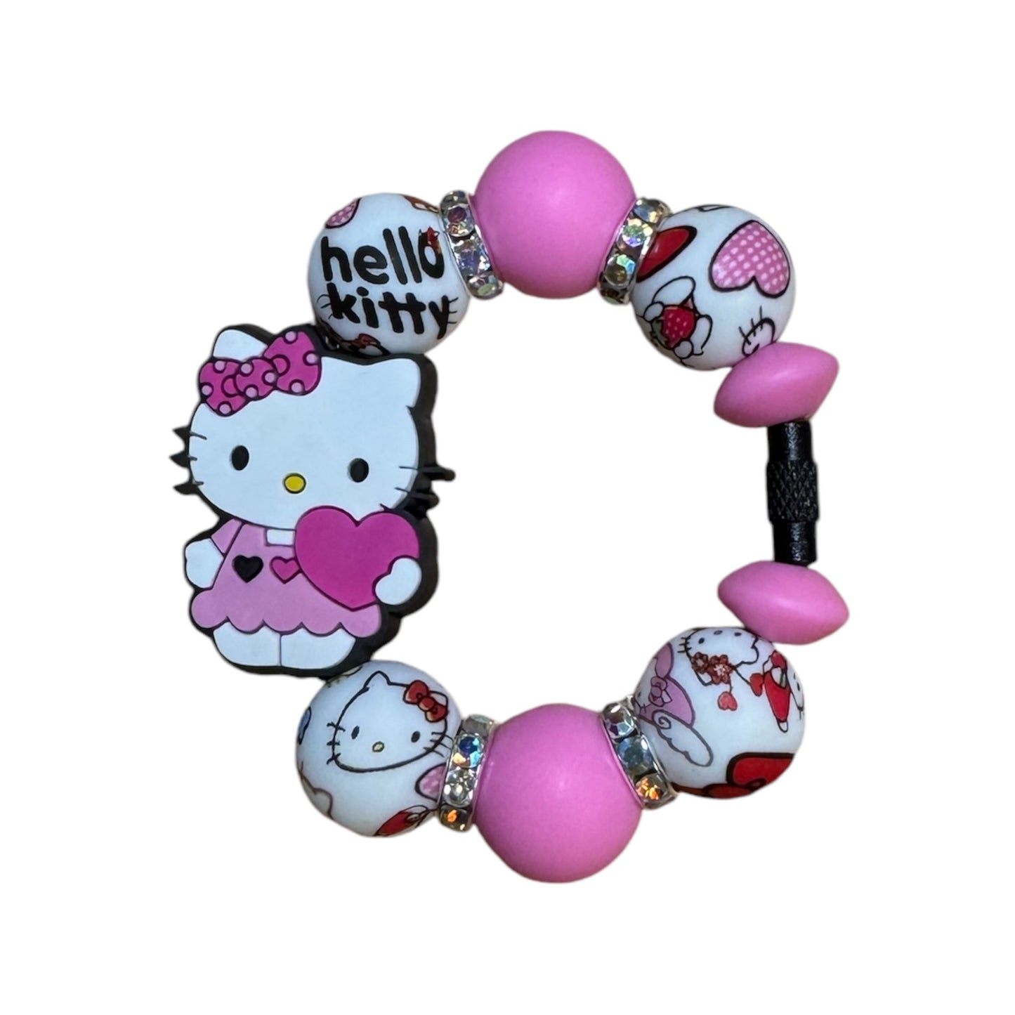 STANLEY HANDLE BRACELET OR CHARM - HELLO KITTY (PINK HEART)