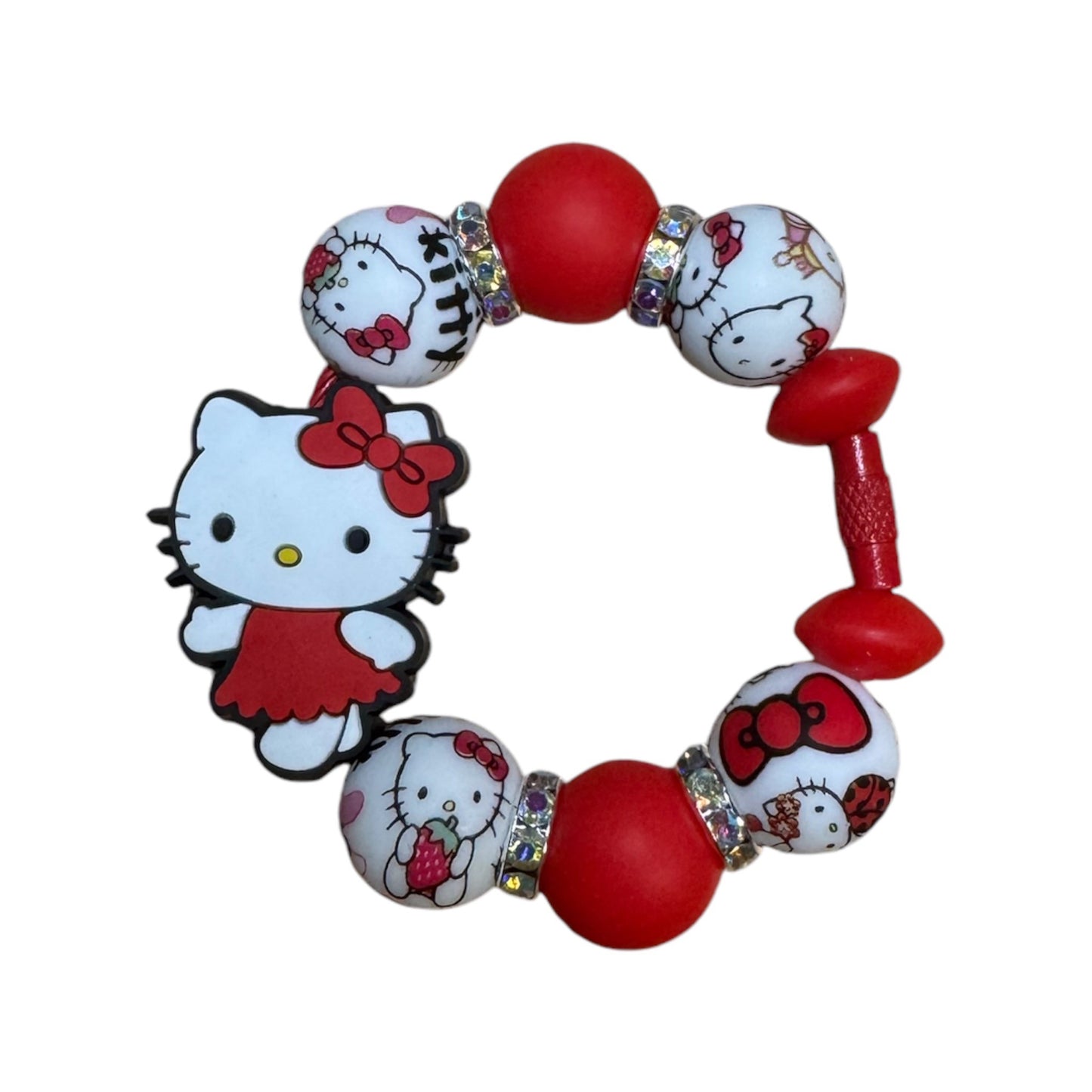 STANLEY HANDLE BRACELET OR CHARM - HELLO KITTY (RED)