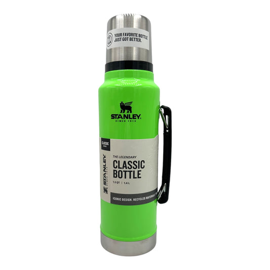 STANLEY 1.5 QT - CLASSIC BOTTLE THERMOS - NEON GREEN