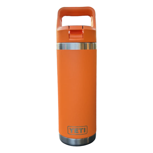 YETI King Crab Orange 18oz. Rambler Bottle w/Straw Lid