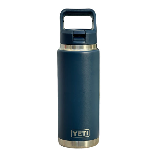 YETI Navy 26oz. Bottle w/Straw Lid