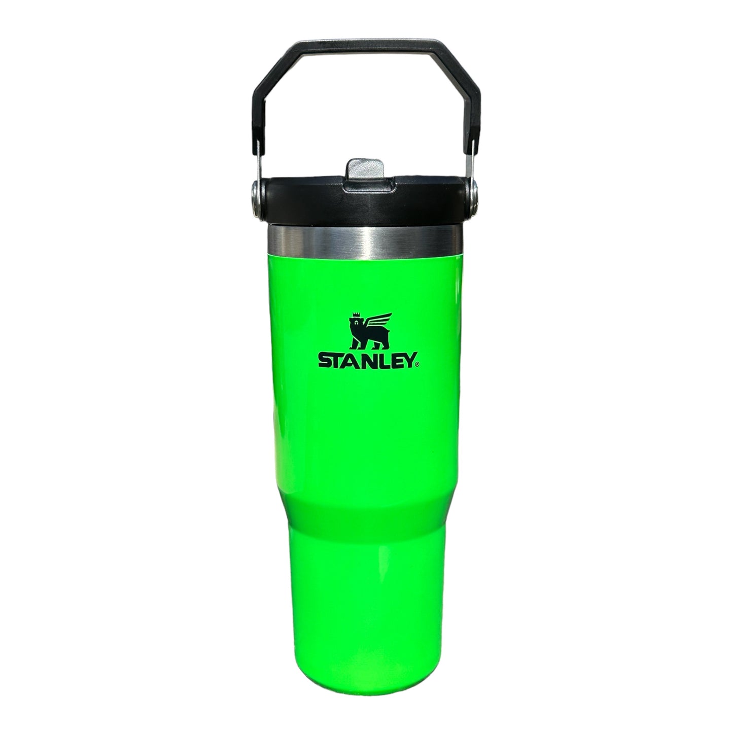 STANLEY 30oz ICEFLOW FLIP  STRAW - NEON GREEN