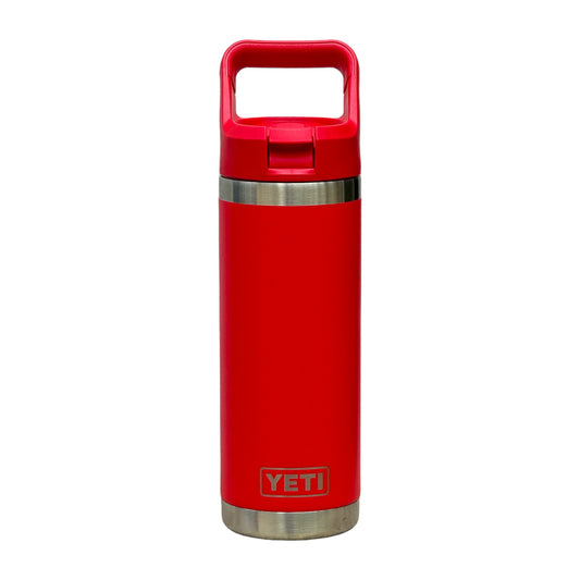 YETI Rescue Red 18oz. Rambler Bottle w/Straw Lid