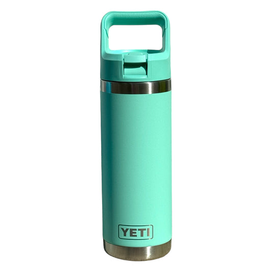 YETI Seafoam 18oz. Rambler Bottle w/Straw Lid