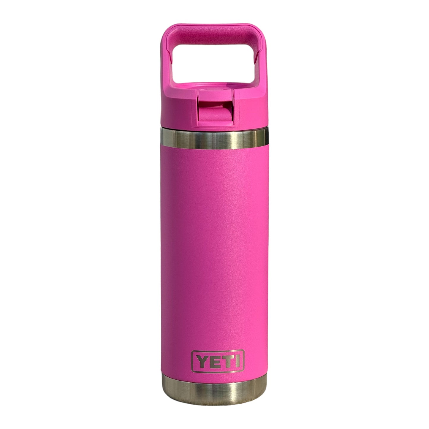 YETI Wildflower Fuchsia 18oz. Rambler Bottle w/Straw Lid