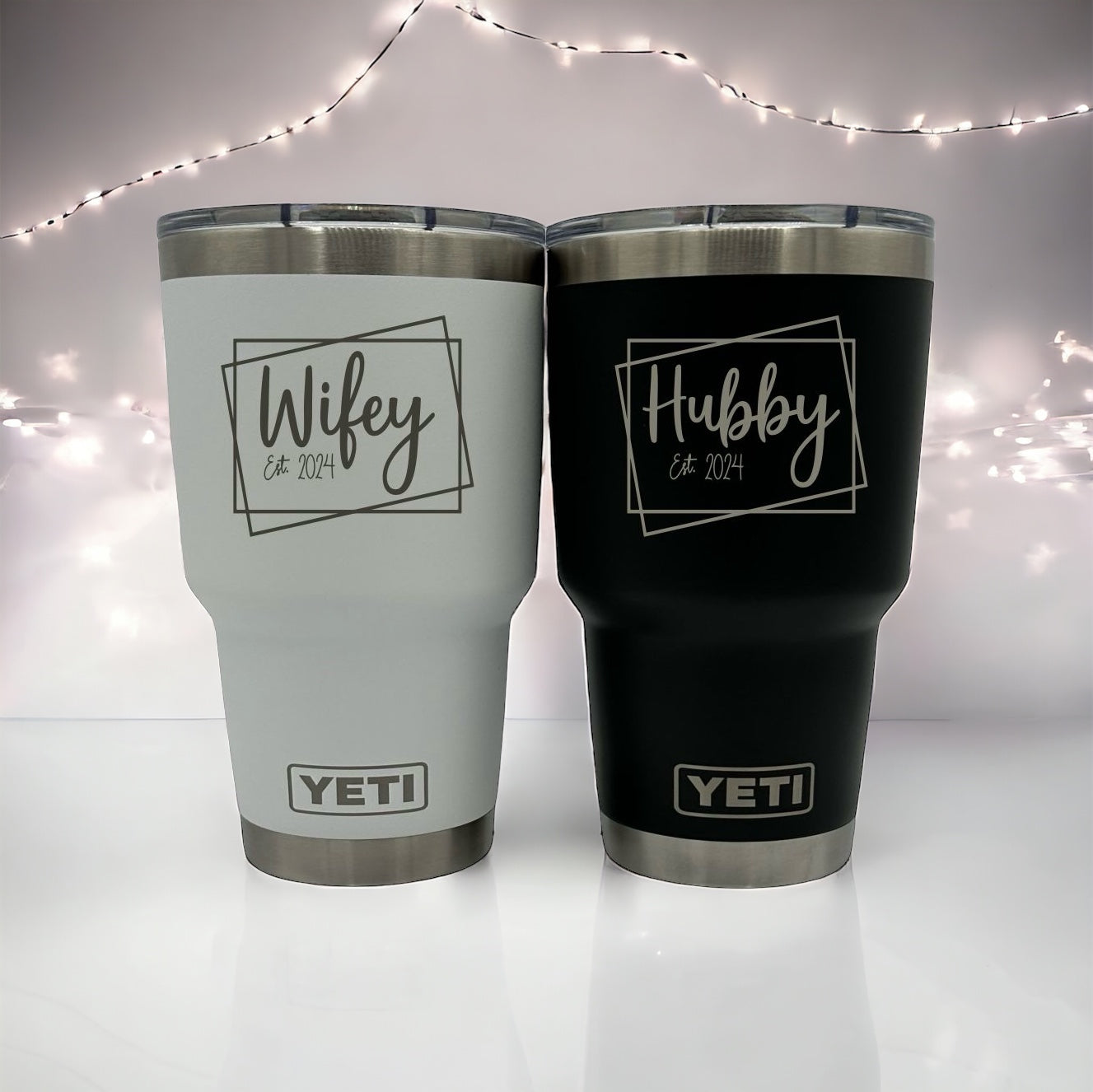 WEDDING GIFTS - LASER ENGRAVED YETI 30oz TUMBLER - GIFT FOR MARRIED COUPLE